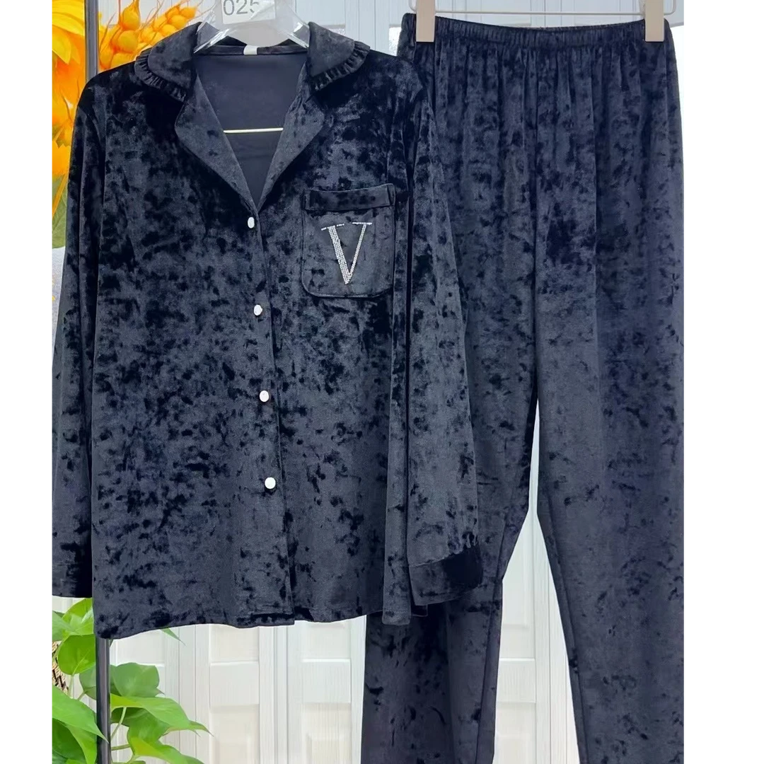 小明家男款金钻绒家居服套装