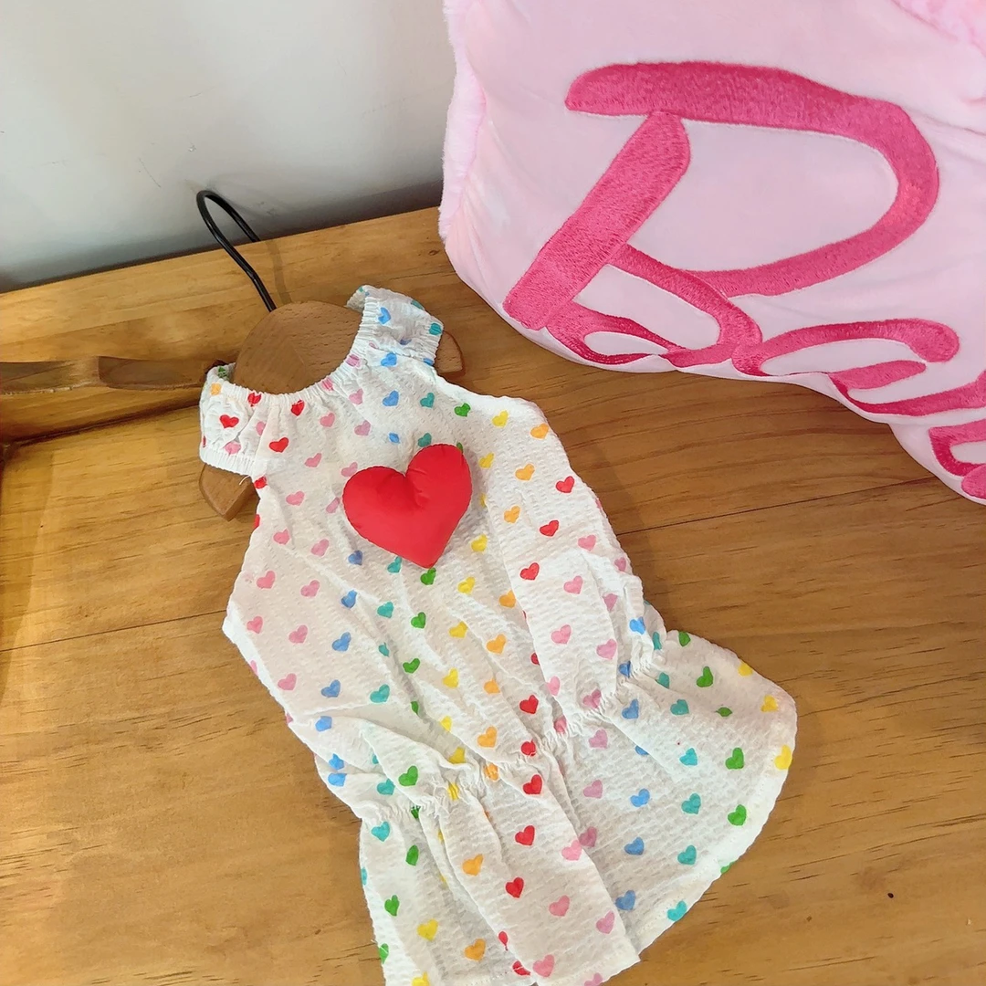 DDPET狗狗衣服宠物夏季透气背心裙法斗比熊雪纳瑞中小型犬猫吊带