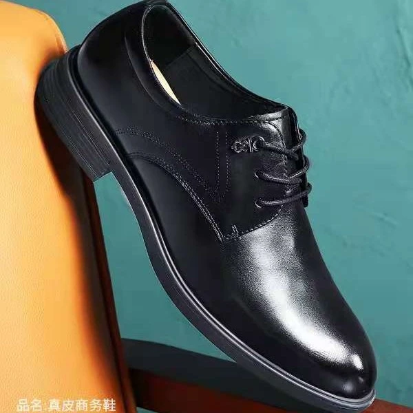 拓步森513款真皮商务皮鞋男士黑色