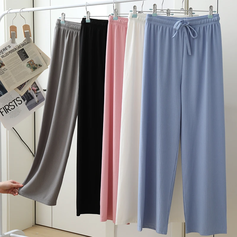 春夏休闲阔腿裤女2024新款百搭高腰显瘦直筒裤宽松女装垂感拖地裤