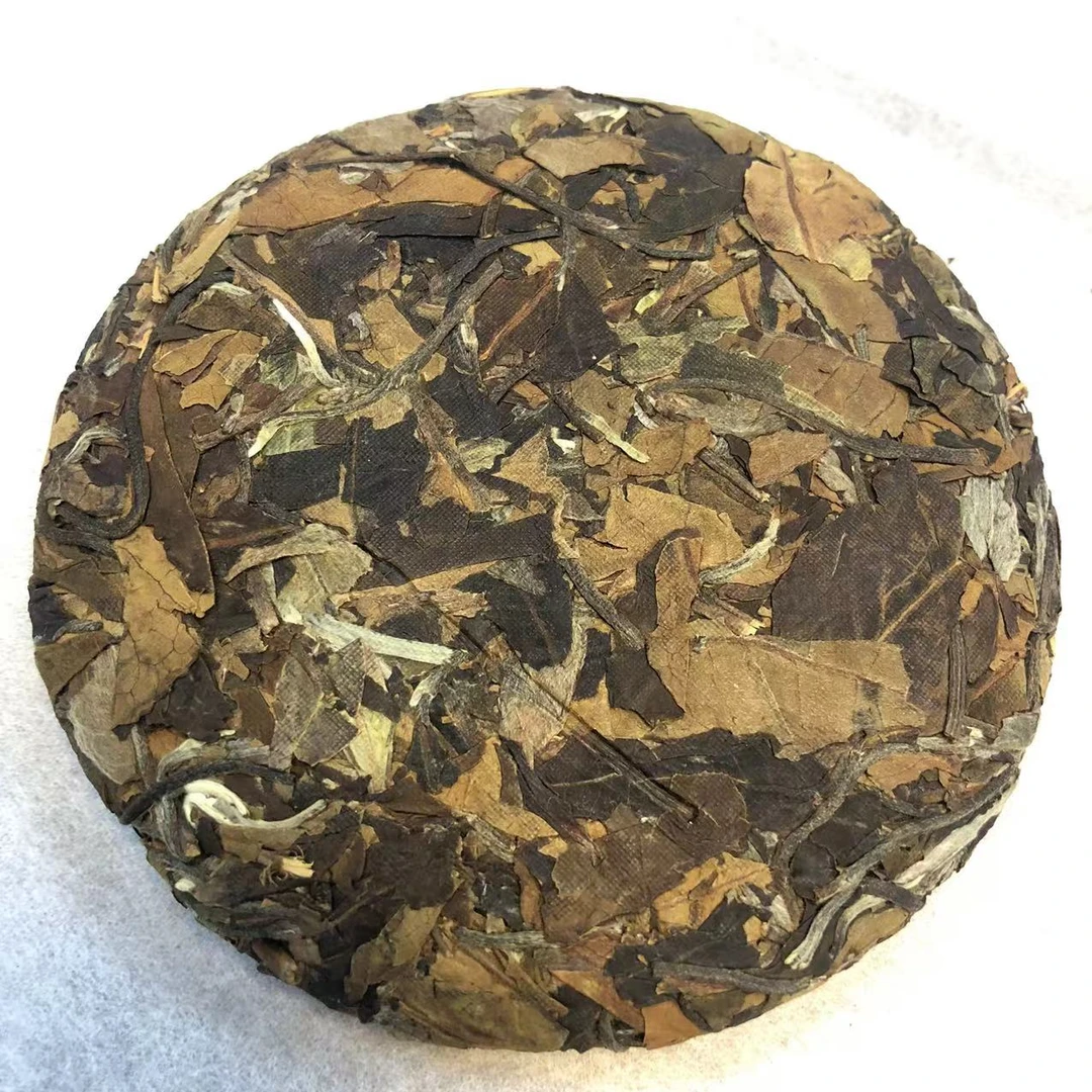 精选新品287号云南白茶紧压饼茶(100克)XY