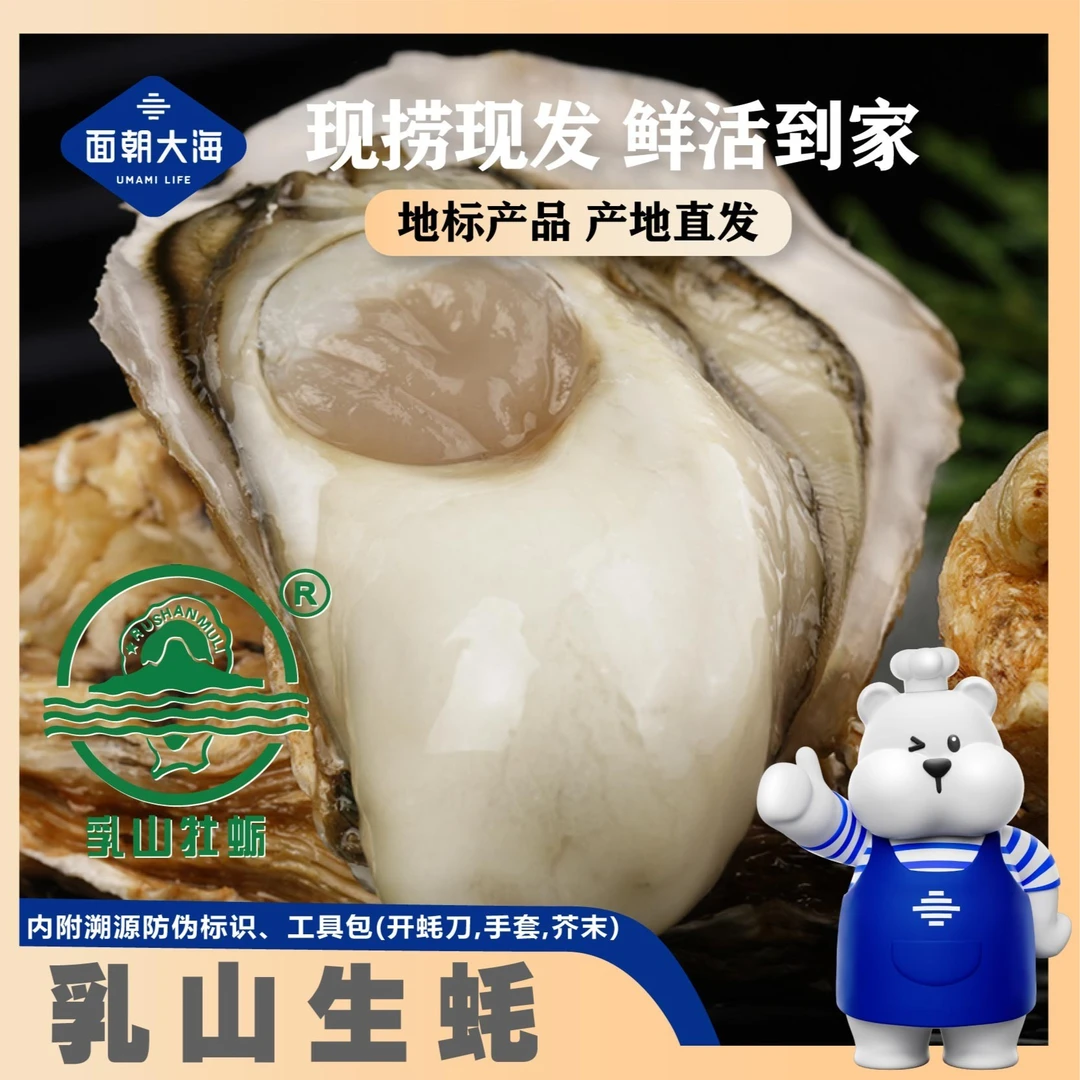 【面朝大海】乳山生蚝2-3两/3-5两/5-7两/7-9两5斤装