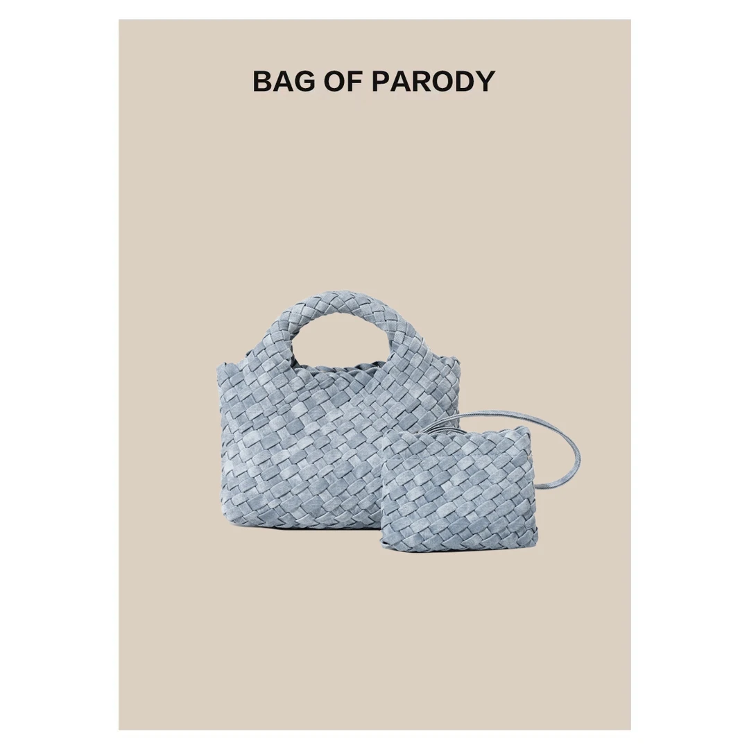 bag of parody包包女2025新款手工编织包单肩斜挎手提