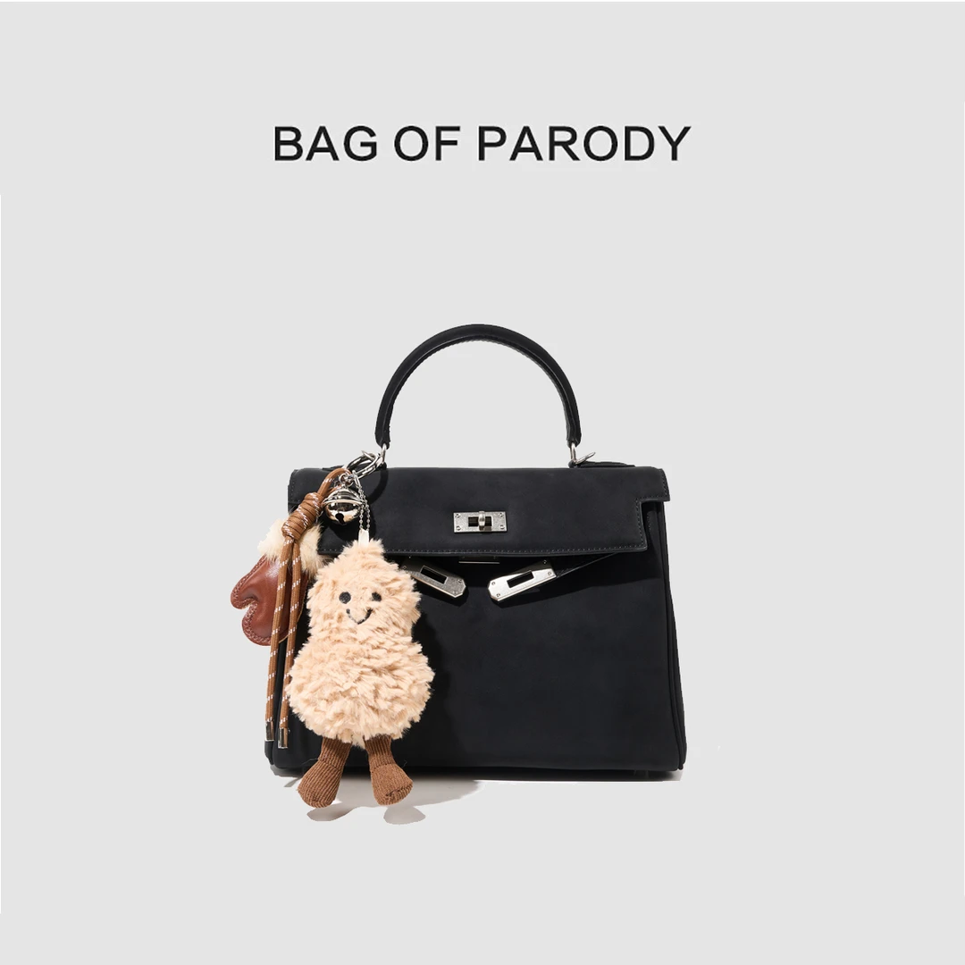 bag of paroy包包女2024新款牛皮单肩手提包雅丹风