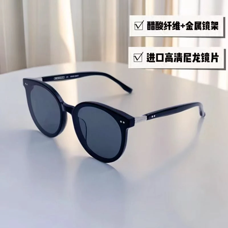 新款夏季尼龙防紫外线太阳镜时尚显瘦遮阳大框百搭网红眼镜复古潮