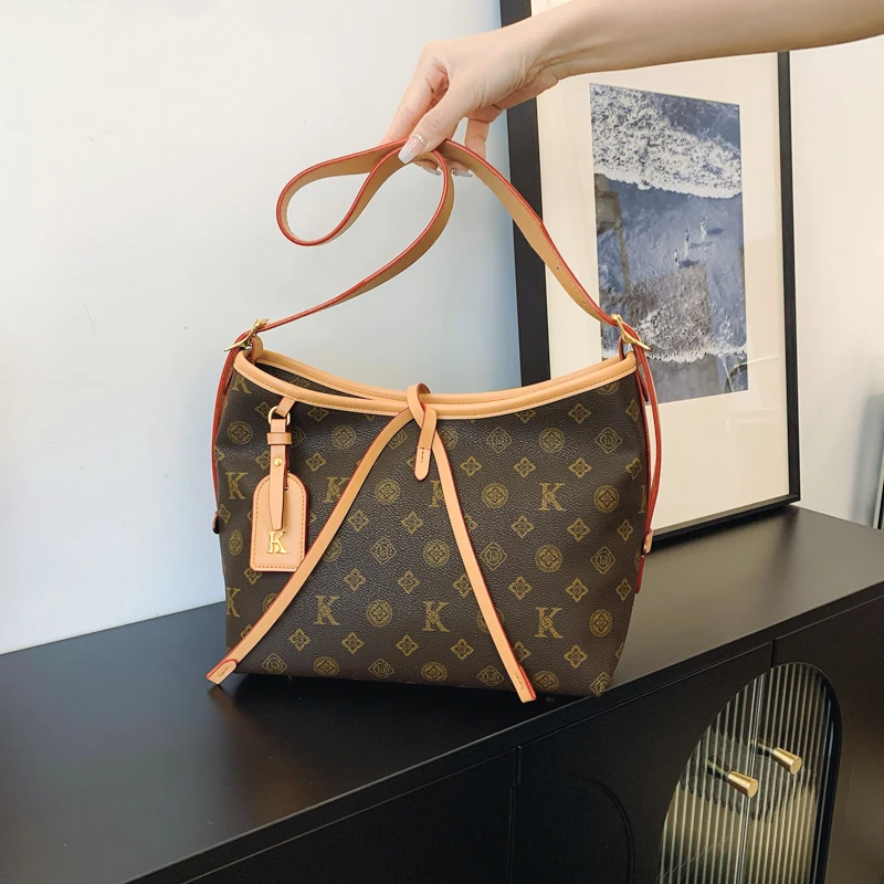 大容量包包女新款潮质感通勤托特包时尚单肩斜挎包通勤女包