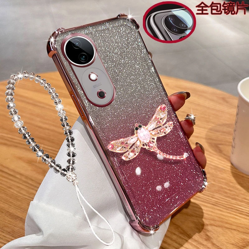 vivo s19手机壳气囊软胶防摔保护套镜头全包个性奢华网红新品潮流