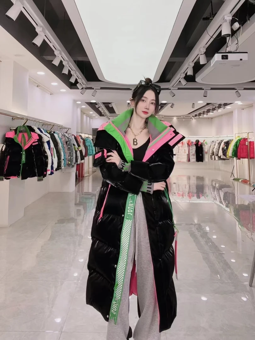 2201#新款白鹅绒高端定制原创背带羽绒服免洗