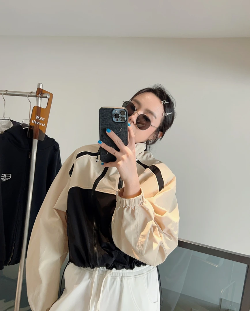 GLMPH-BNFS【熊猫】简约极简宽松圆领长袖百搭休闲上衣-124