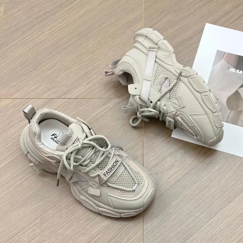 2023新款港风老爹鞋MF春秋爆款百搭厚底休闲运动鞋ins休闲鞋子