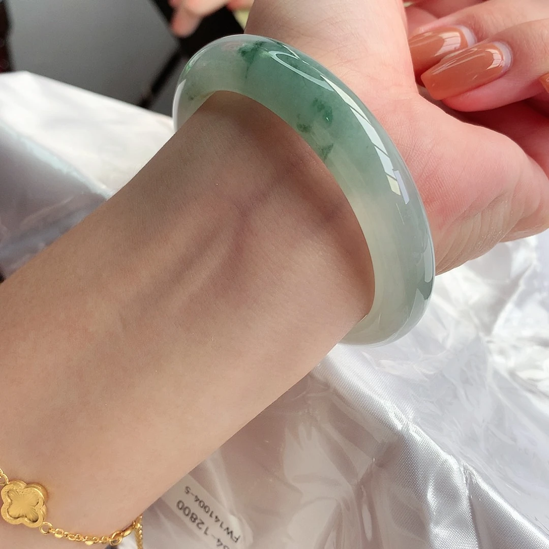 翡翠手镯未镶嵌天然Ａ货翡翠54/55