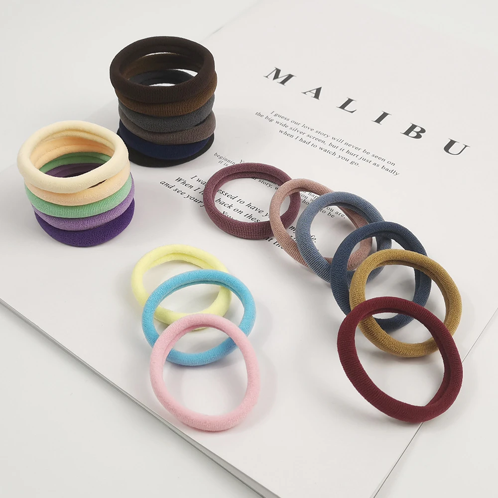 【4.9元到手100个】无接缝圈头绳发圈女皮筋扎头发高弹耐用