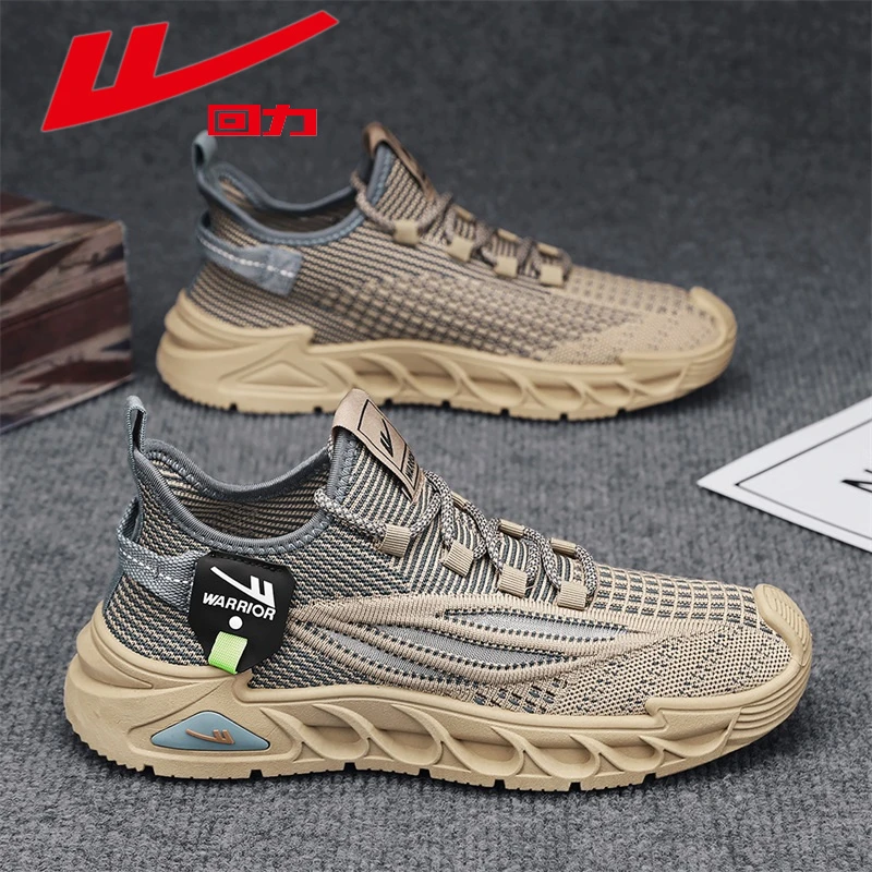 回力男鞋夏季透气防滑耐磨网面跑步运动鞋男士时尚潮流百搭休闲鞋