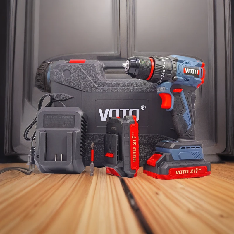 VOTO无刷冲击钻电动螺丝刀充电手电钻大钢炮电动工具锂电钻手枪钻