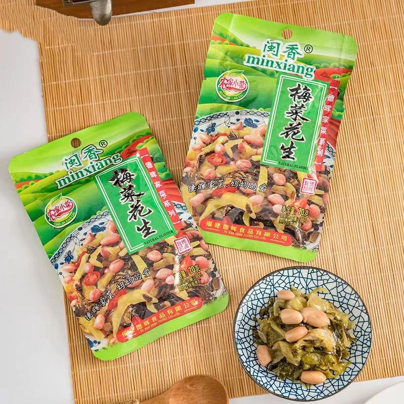 梅菜花生福建特产轻盐下饭菜榨菜下酒菜休闲小吃百搭经典严选即食