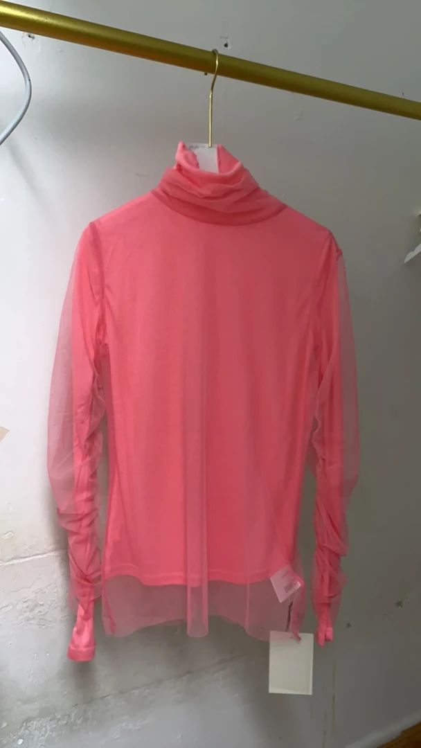 女装长袖秋款粉色直播间链接，广州断码尾货直播间拍