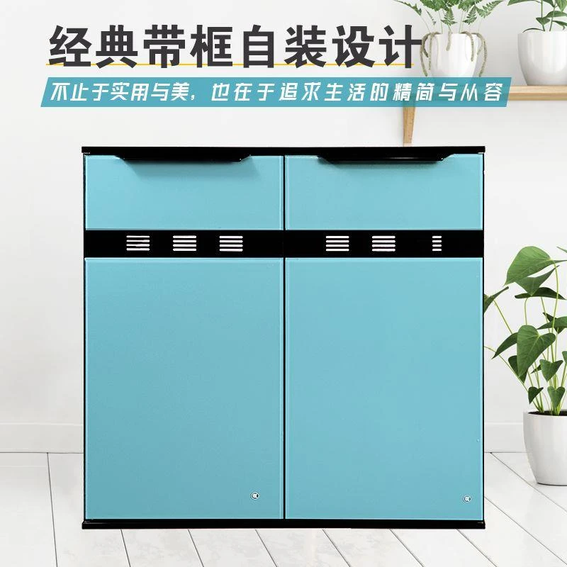 橱柜门定做吊柜拉篮置物白色钢化玻璃门定制厨房灶台洗手盆带框