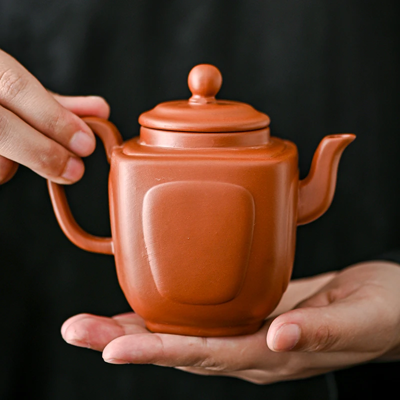 张美琼老师宜兴原矿半手工紫砂凤鸣壶紫砂壶（富贵四方安全包装）