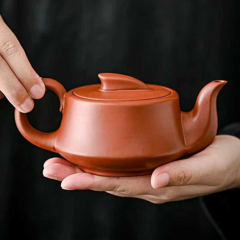张美琼老师宜兴原矿紫砂——半手工大红袍凤鸣壶（一帆风顺）