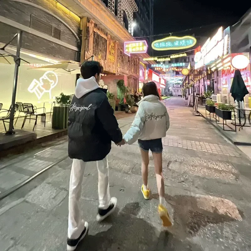 国潮cleanfit棉服男冬季加厚立领面包服潮牌美式高街情侣棉衣外套