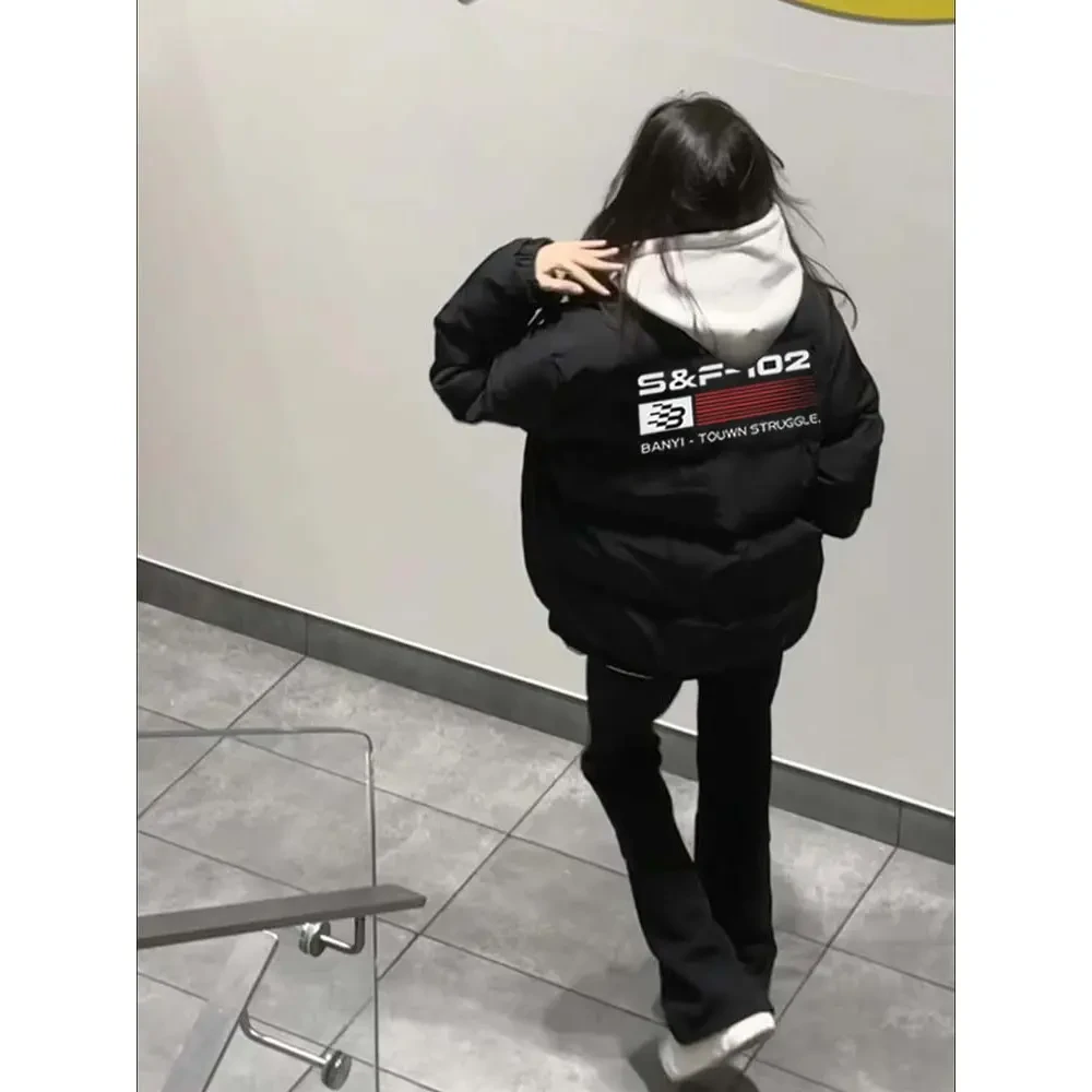 美式高街立领晋江棉衣棉服外套男冬季保暖痞帅潮牌情侣面包服棉袄