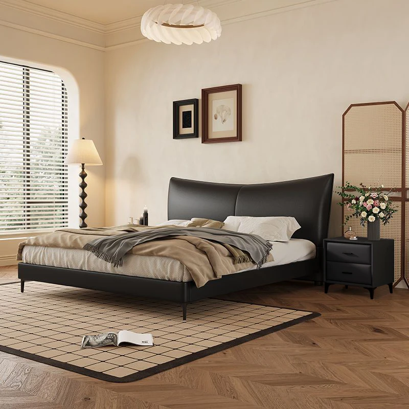 网红双人床香奈儿床主卧大床意式轻奢储物大床主卧婚床现代简约床