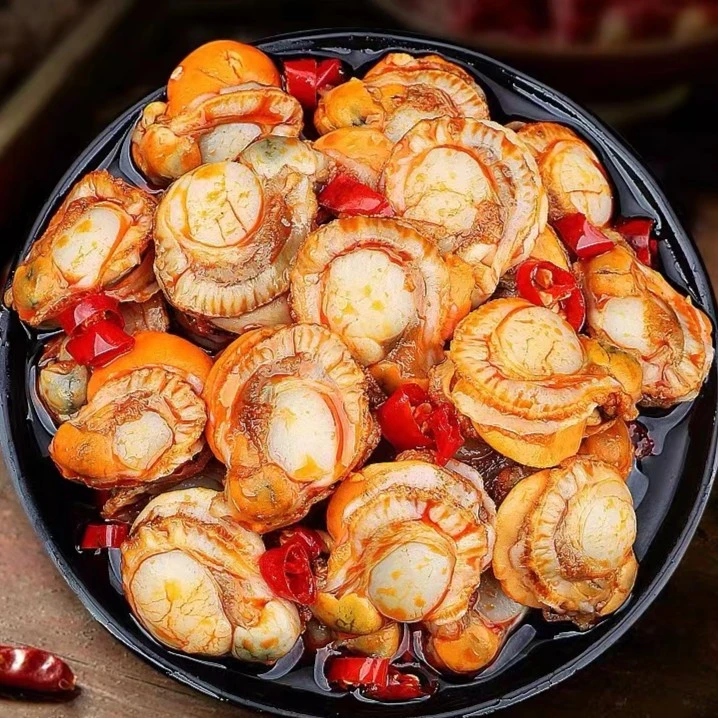 净重200g/包  发6包  扇贝肉新鲜现剥扇贝带黄无冰衣冷冻扇贝肉