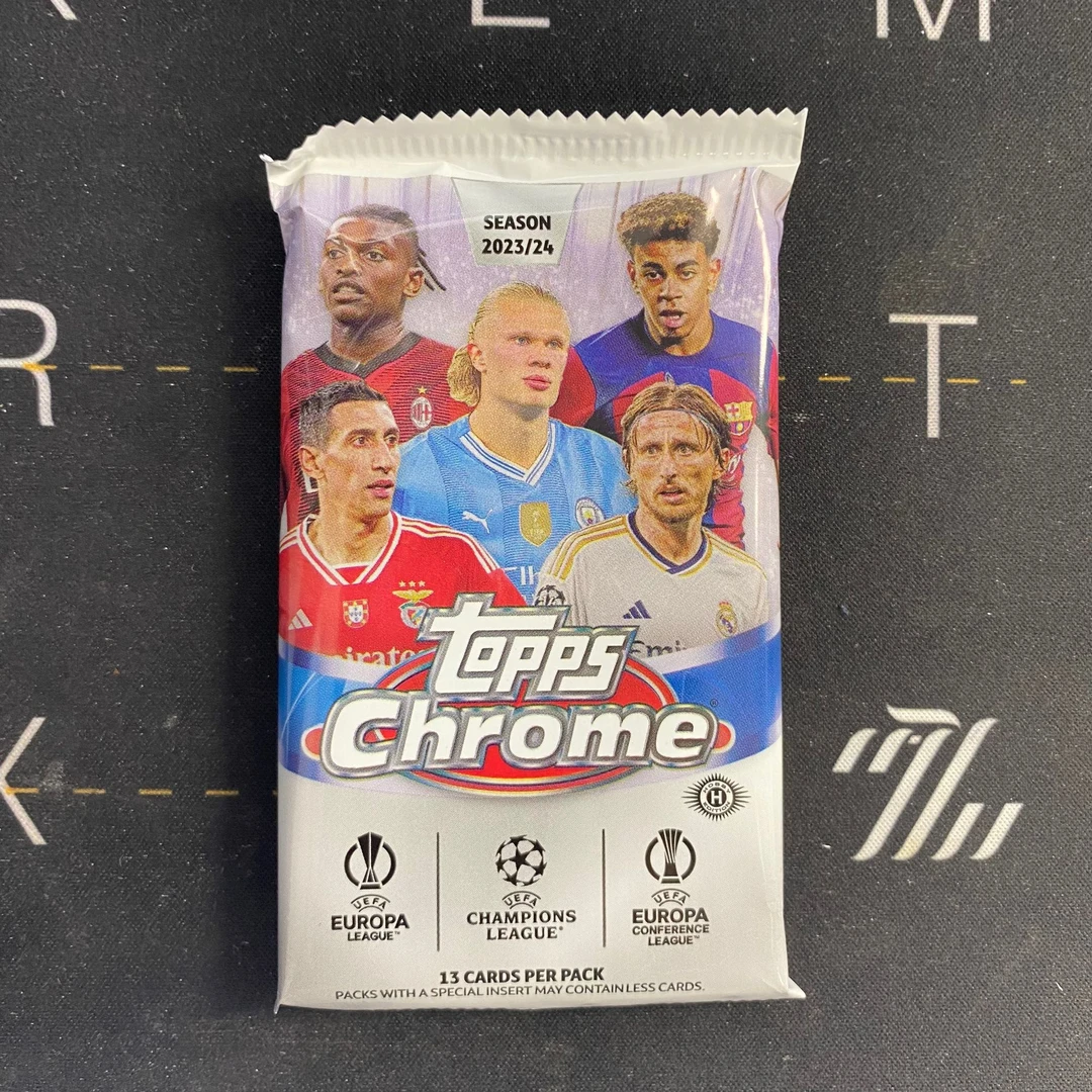 【拆包】2023-24 Topps Chrome 欧战 Jumbo 单包 球星卡卡牌（代拆）