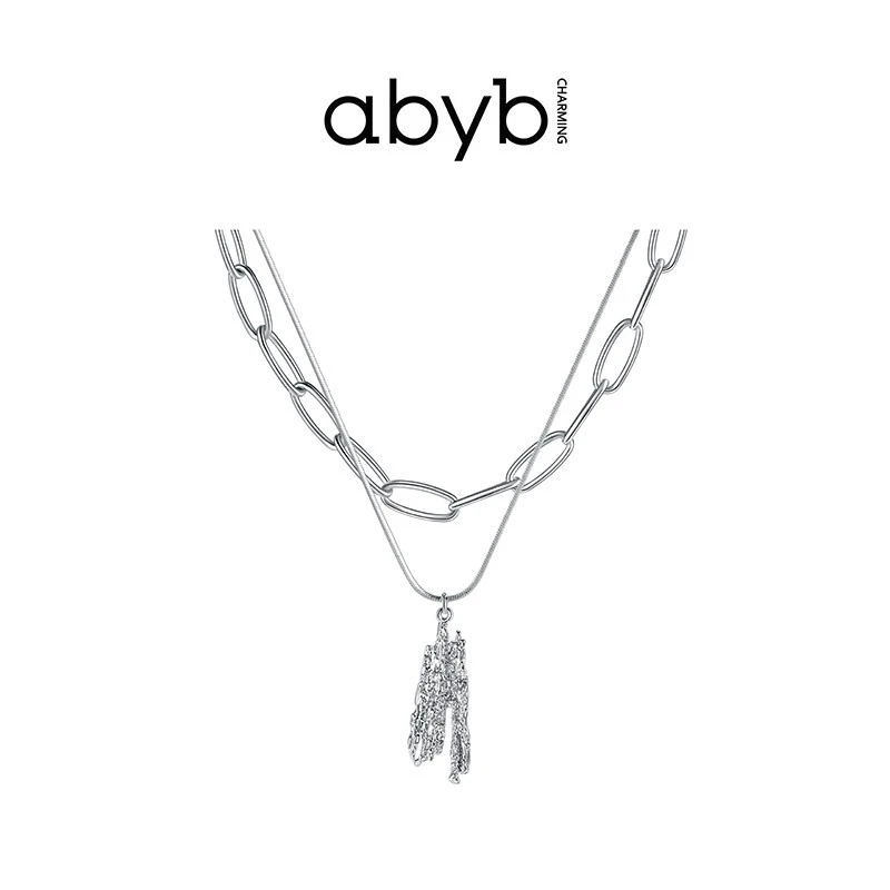 【宋妍霏同款】ABYBCHARMING缥缈项链吊坠拼接款叠戴设计感毛衣链