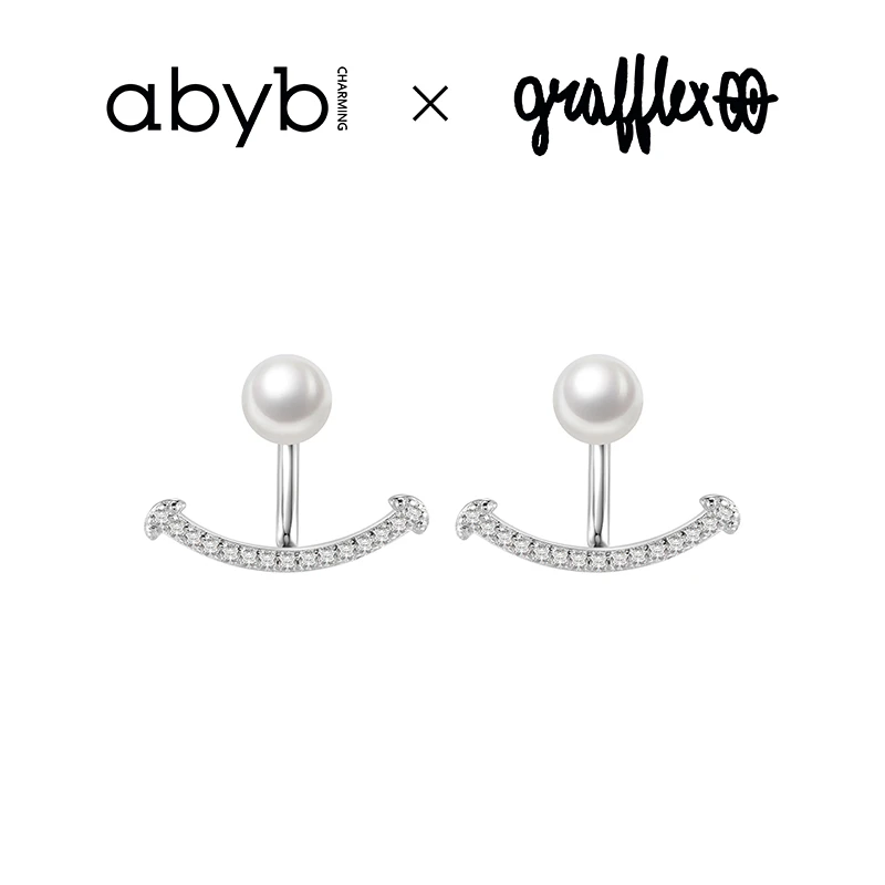 ABYBCHARMING 铜合金仿珍珠耳饰 幸运船耳环轻奢简约设计感素款