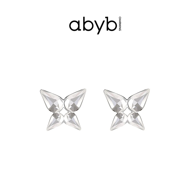 ABYBCHARMING 铜合金玻璃耳饰 耳畔耳钉气质简约轻奢时尚百搭耳钉