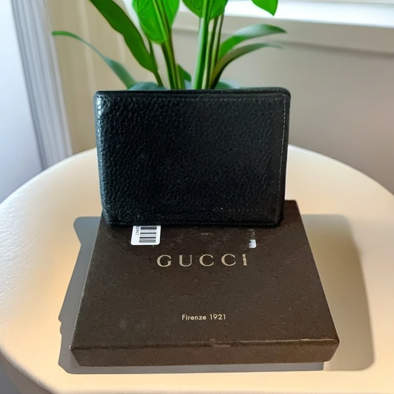 95新 GUCCI/古驰 黑色钱包 947 2672