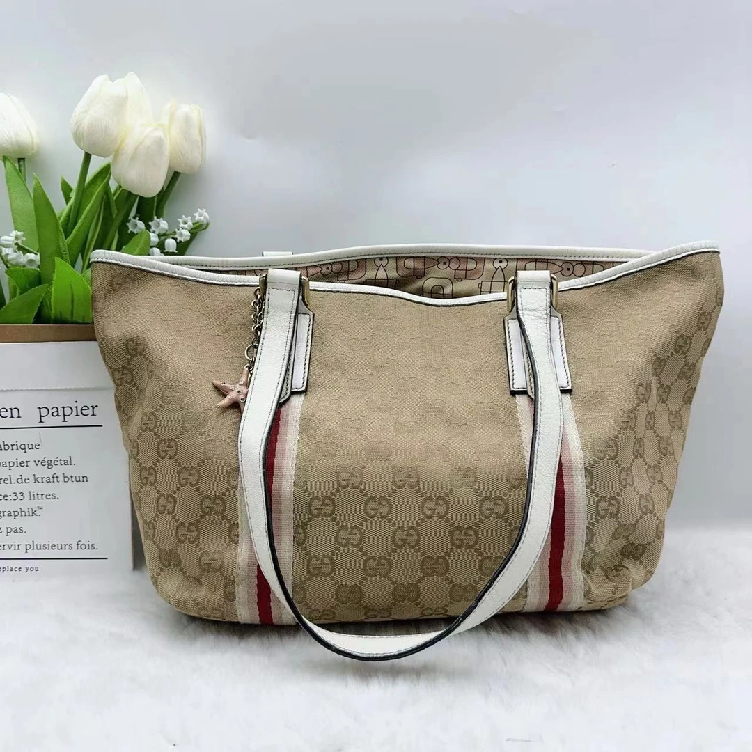 95新 GUCCI/古驰  老花托特包 874 1187