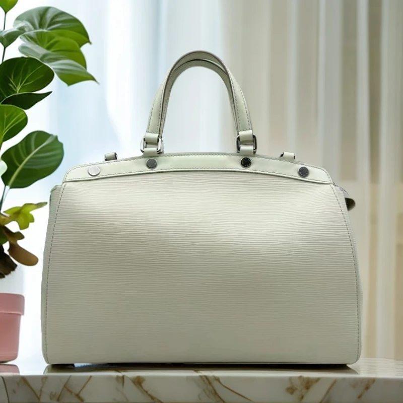 95新 LouisVuitton/路易威登 白色水波纹医生包 881 3579