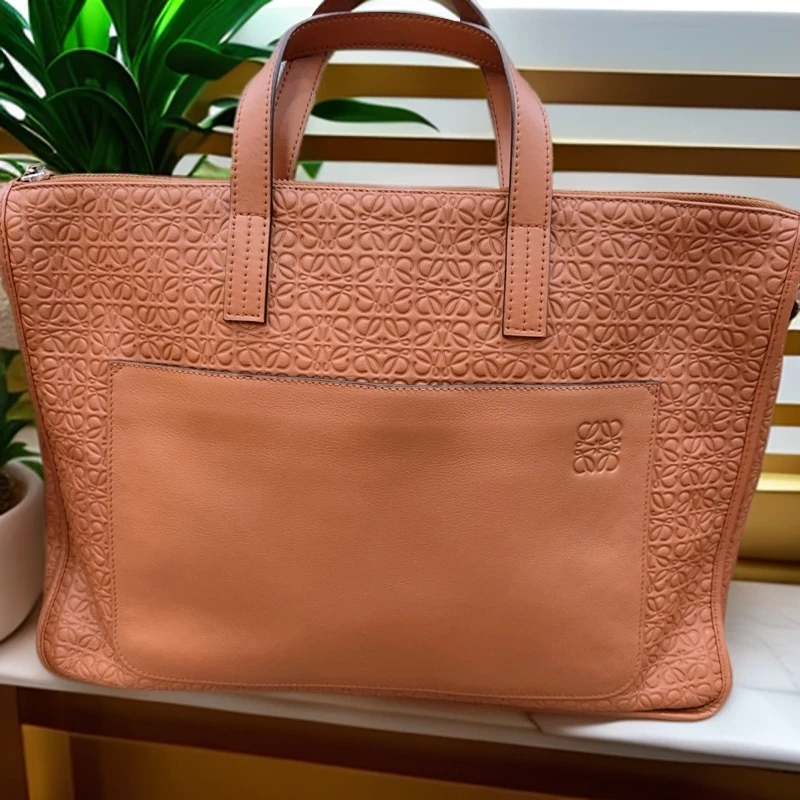 95新 LOEWE/罗意威  棕色单肩包 1009 3936