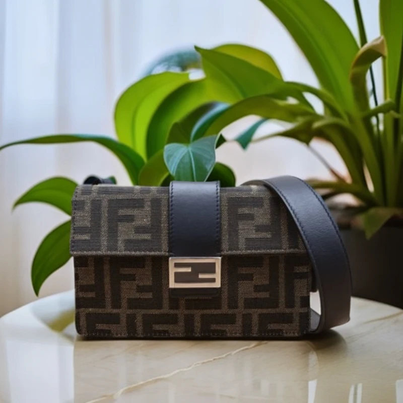 95新 Chanel/香奈儿 A   法棍包Mini老花帆布 1048 5896