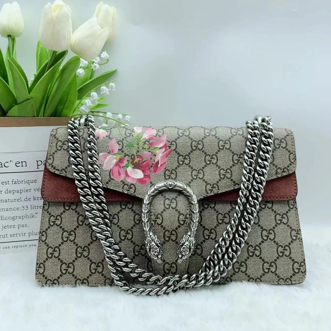 95新 GUCCI/古驰 花卉酒神包 900 0107