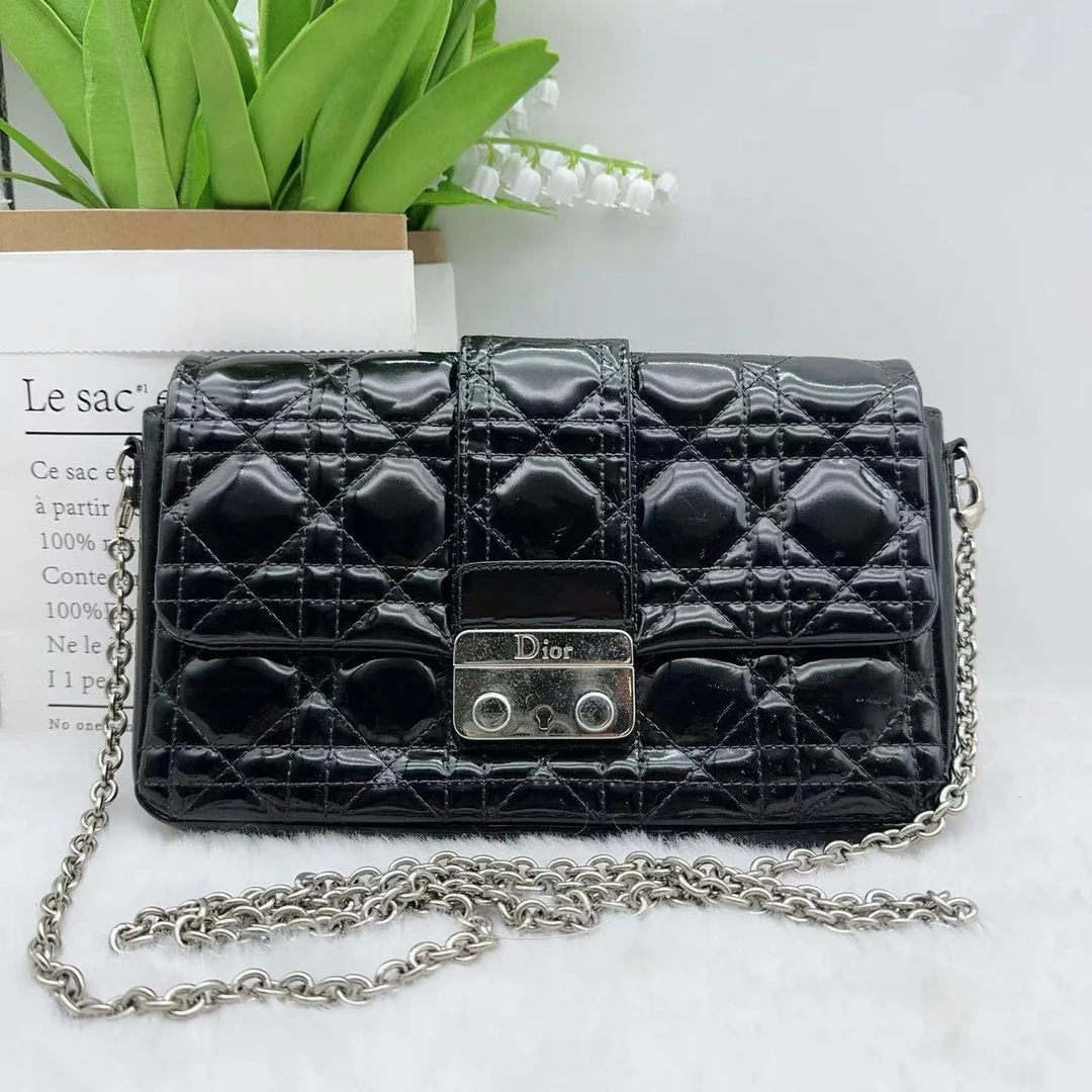95新 DIOR/迪奥  漆皮单肩包 863 1837