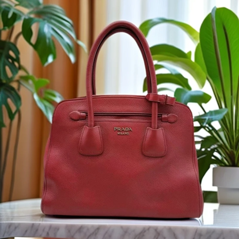 95新 Prada/普拉达  红色单肩包 045 9153