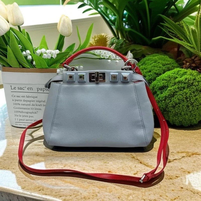 95新 FENDI/芬迪 浅蓝色 单肩包 1079 6171