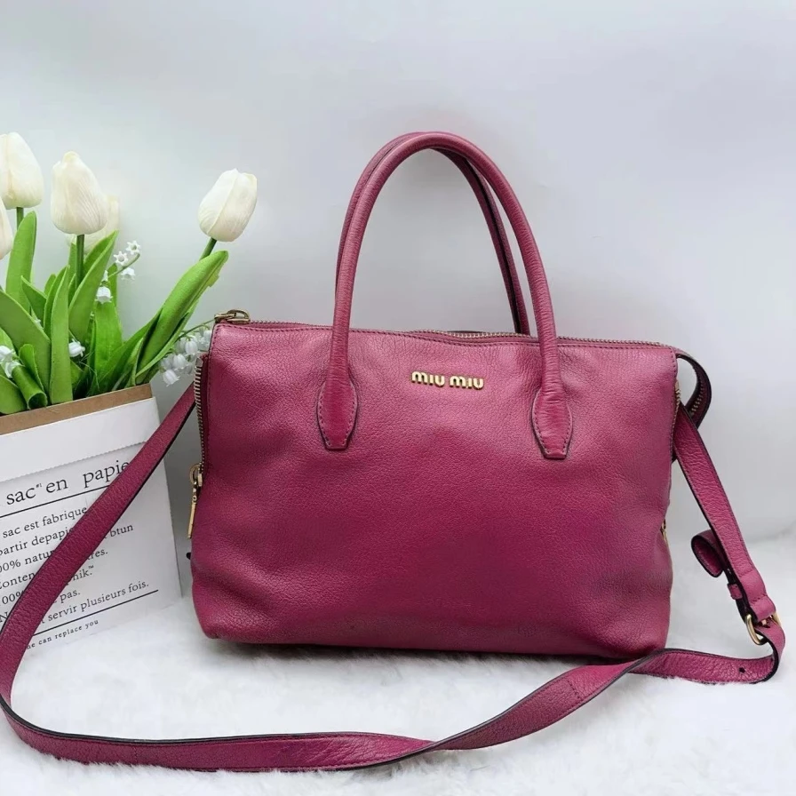 95新 MIU MIU/缪缪  红色单肩包 930 2515