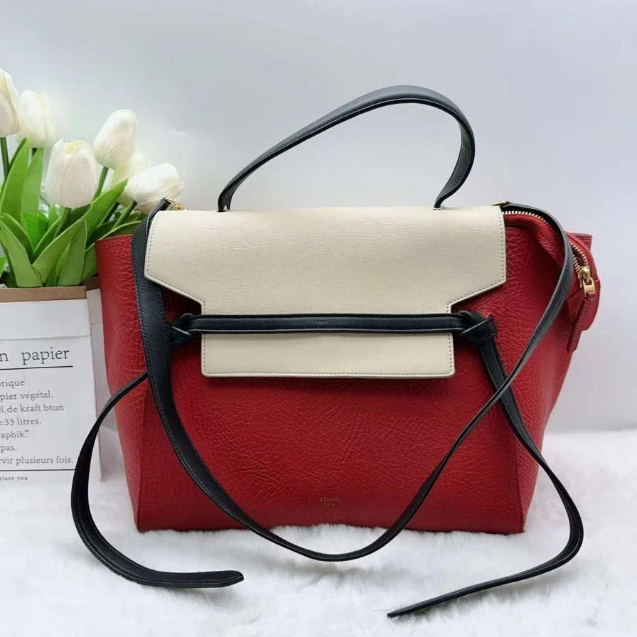 95新 Celine/思琳 拼色鲶鱼包 880 3755