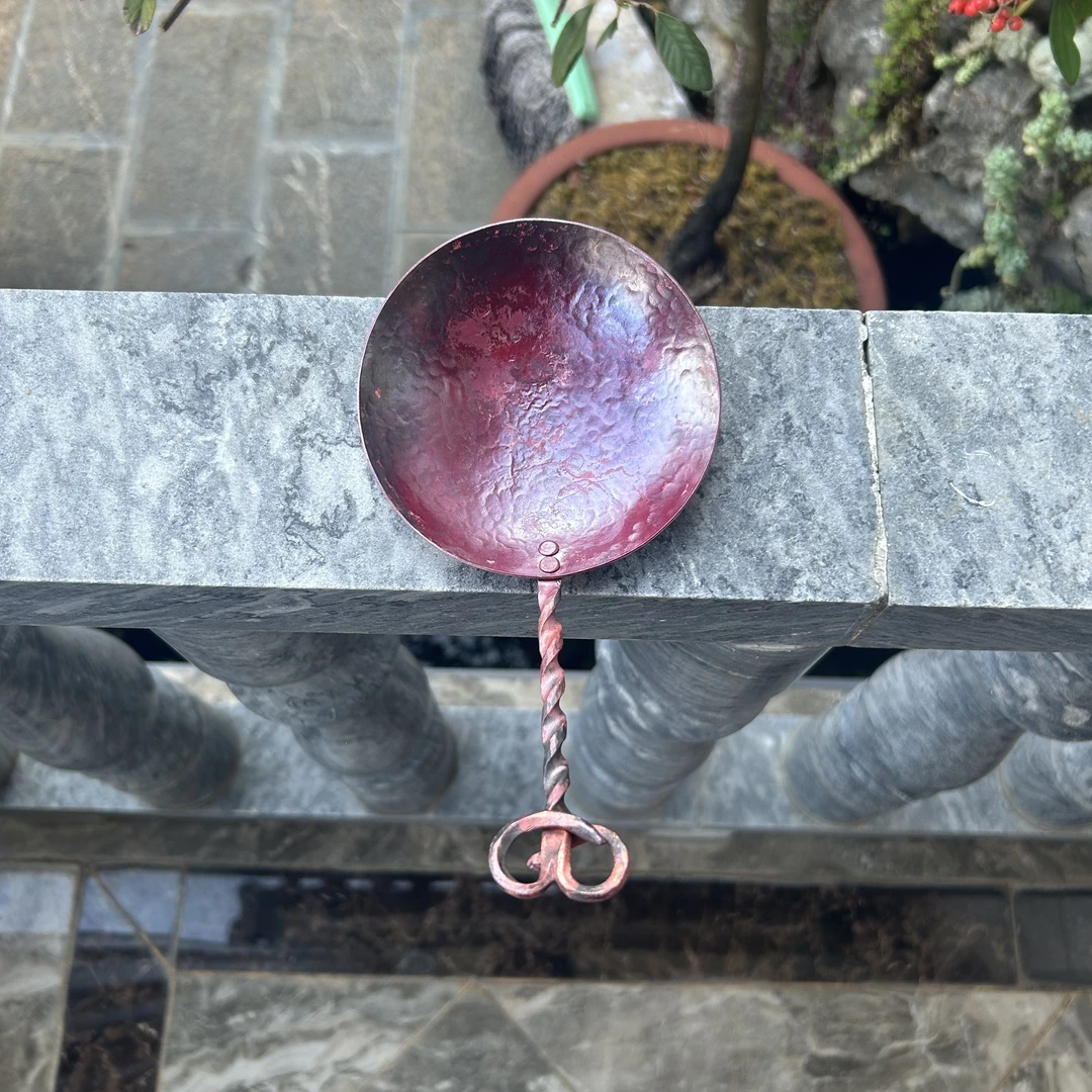 炒茶器、烤茶器、烤茶盘（紫铜锻打淬火）