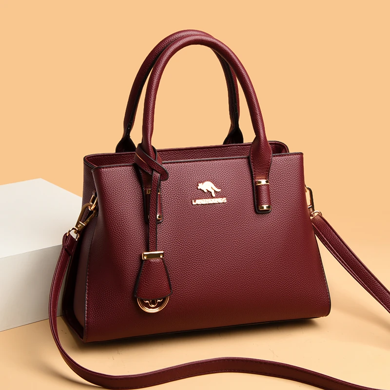 2024新款欧美潮流简约时尚大容量手提包休闲百搭轻奢单肩斜挎女包