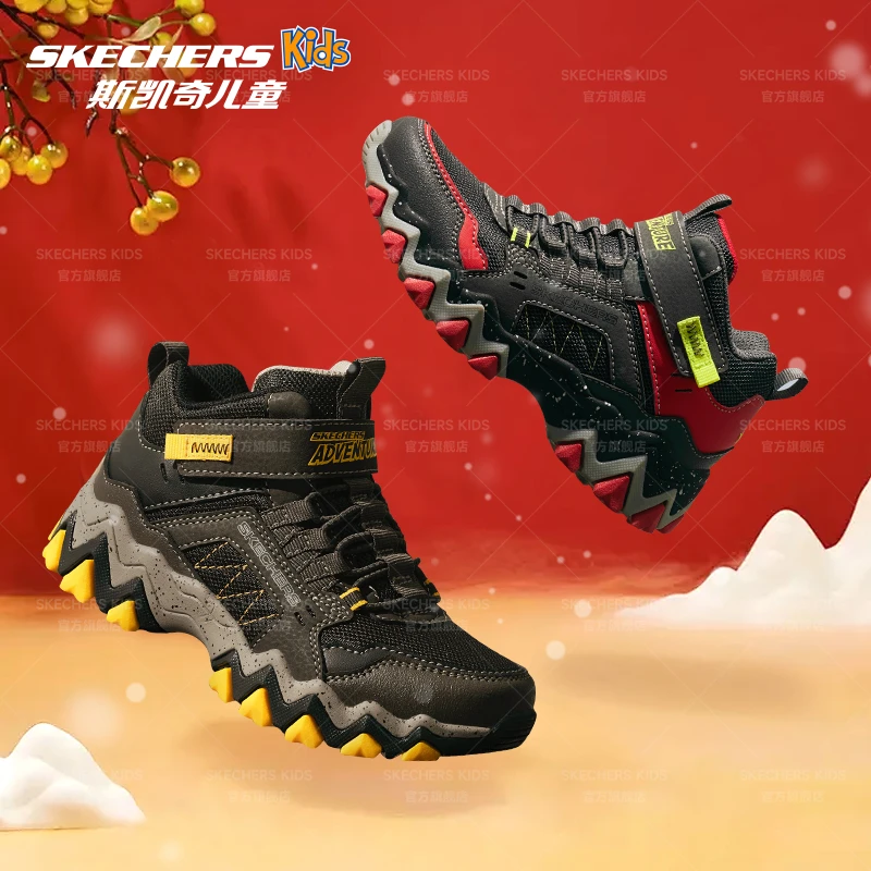 【新年限定】斯凯奇官方儿童冬春季男女童保暖冬靴406415L