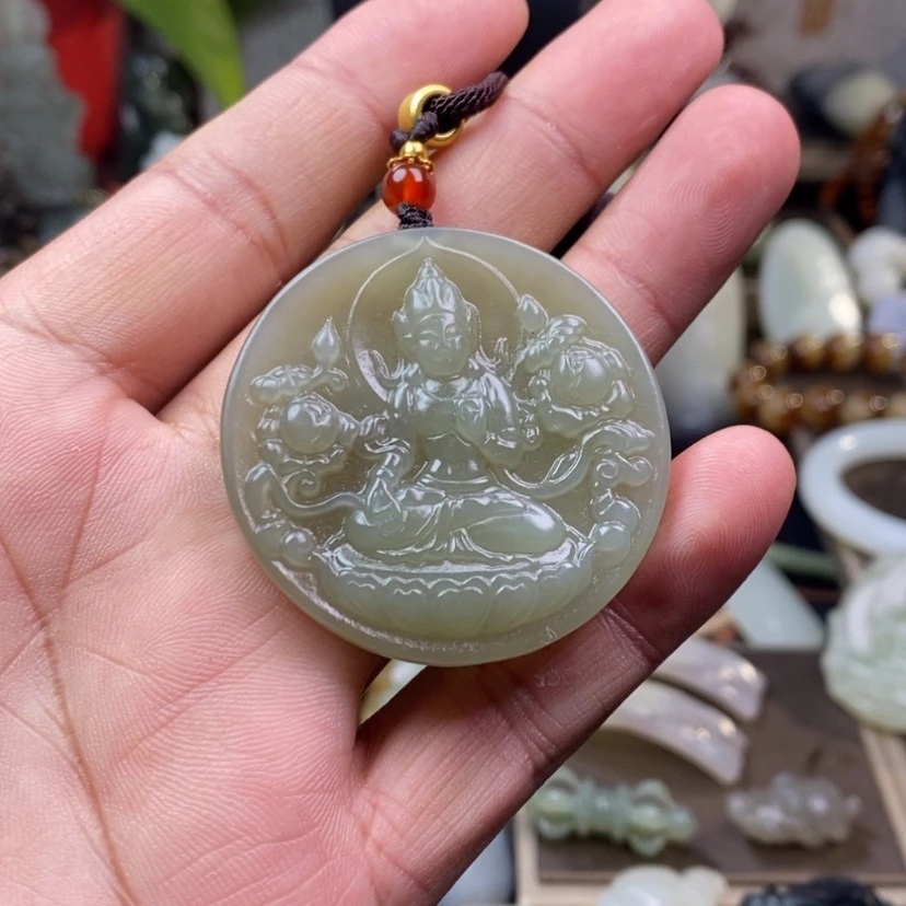 【闪购商品】和田玉（糖玉）颈饰未镶嵌…*。