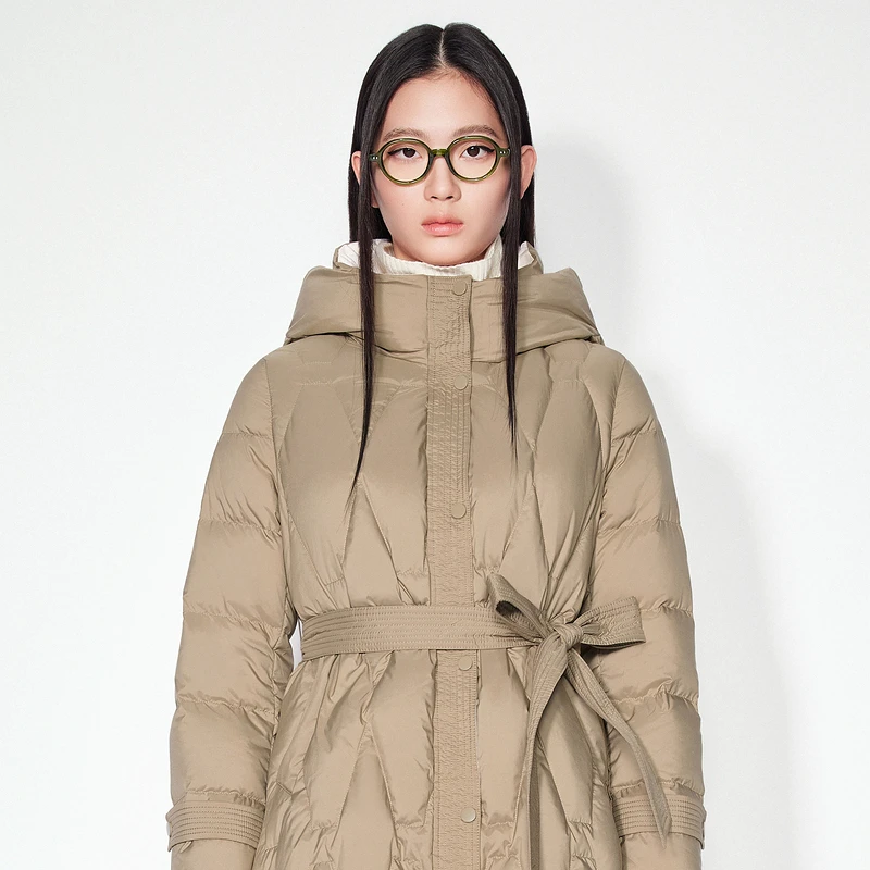 SALT.P可颜冬款保暖加厚防风时尚宽松连帽女士羽绒服AC64508020