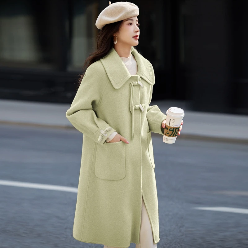 苏醒的乐园A201秋冬新款气质减龄小个子时尚毛呢大衣SXN24036