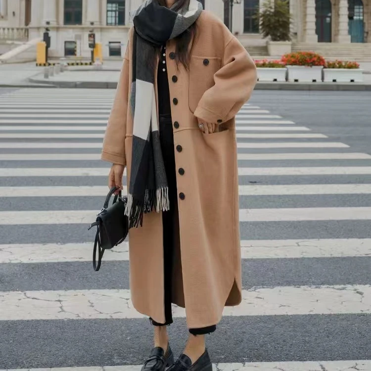 【CCX】秋季女生新款设计师时尚中长外套 CCX7B00c1216