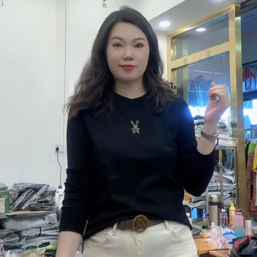 【芬芬家】时尚休闲秋季圆领百搭T恤903